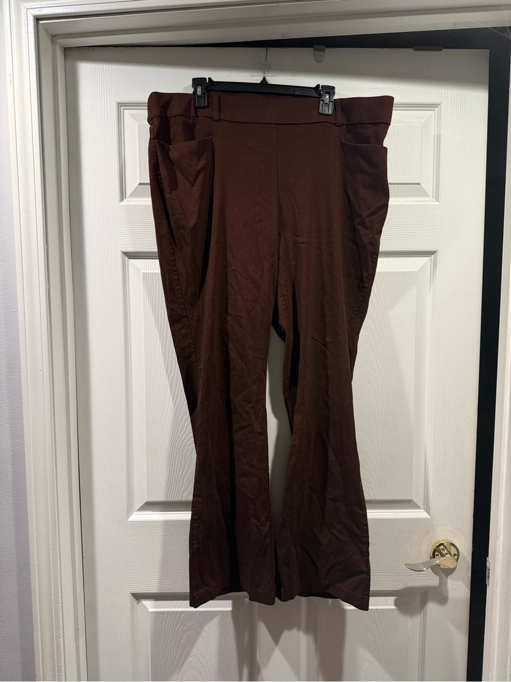 Maurices Brown/maroon Bootcut Trousers. Size 22W